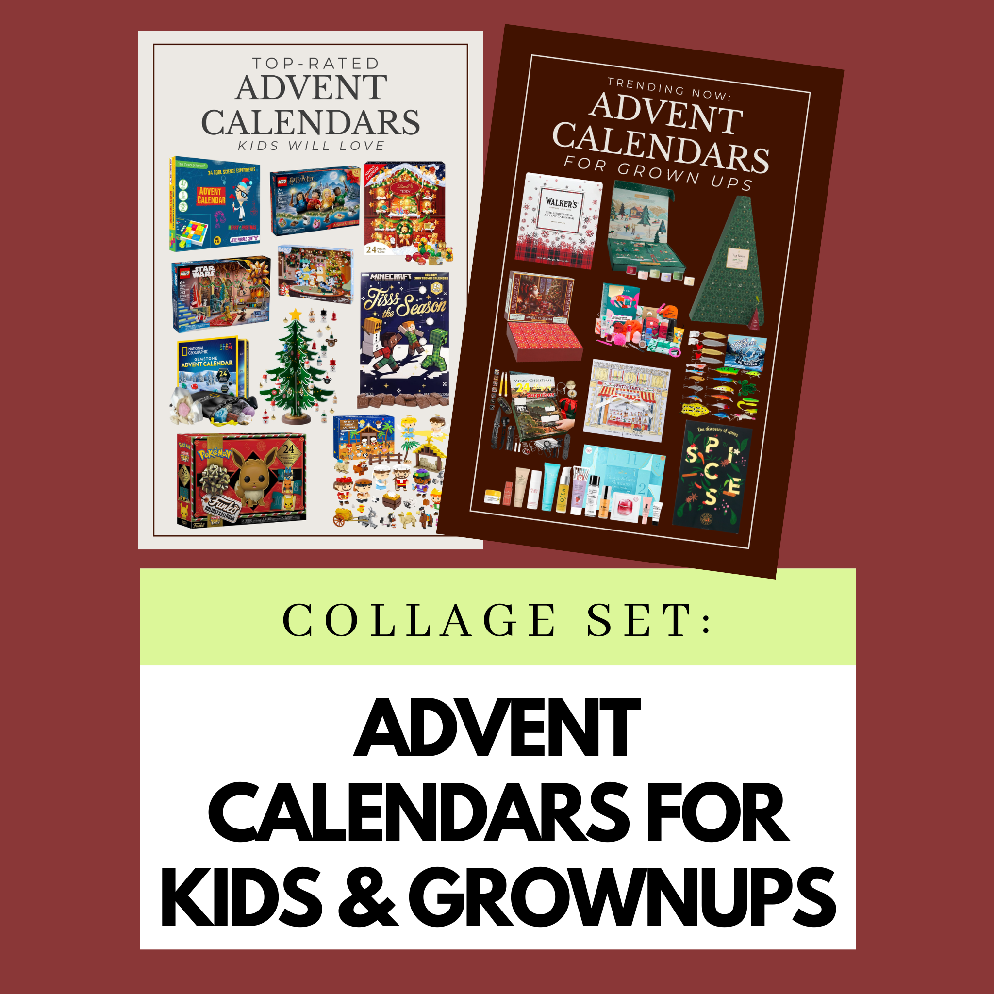 Advent Calendar Collage Bundle: Trending Picks for Adults + Kids (Semi-Exclusive)