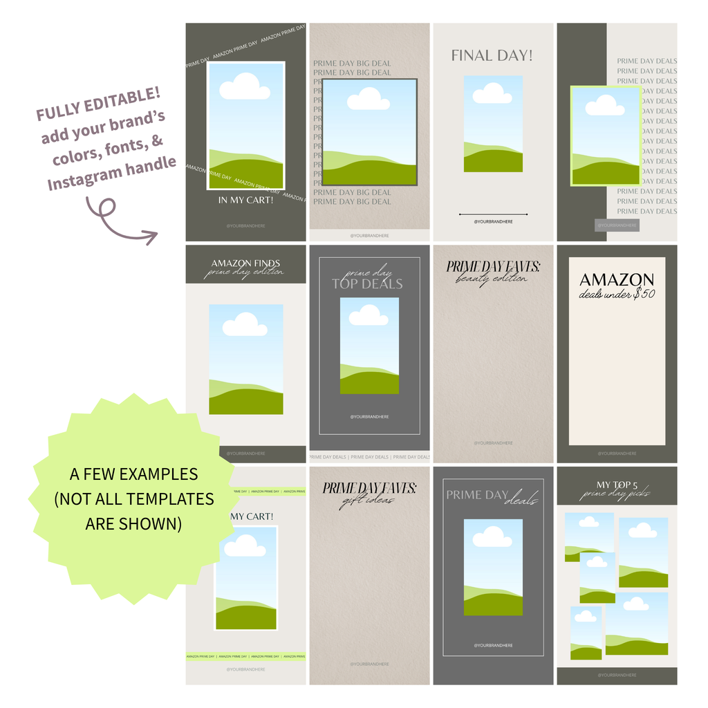 Amazon Prime Day Templates for Instagram Stories