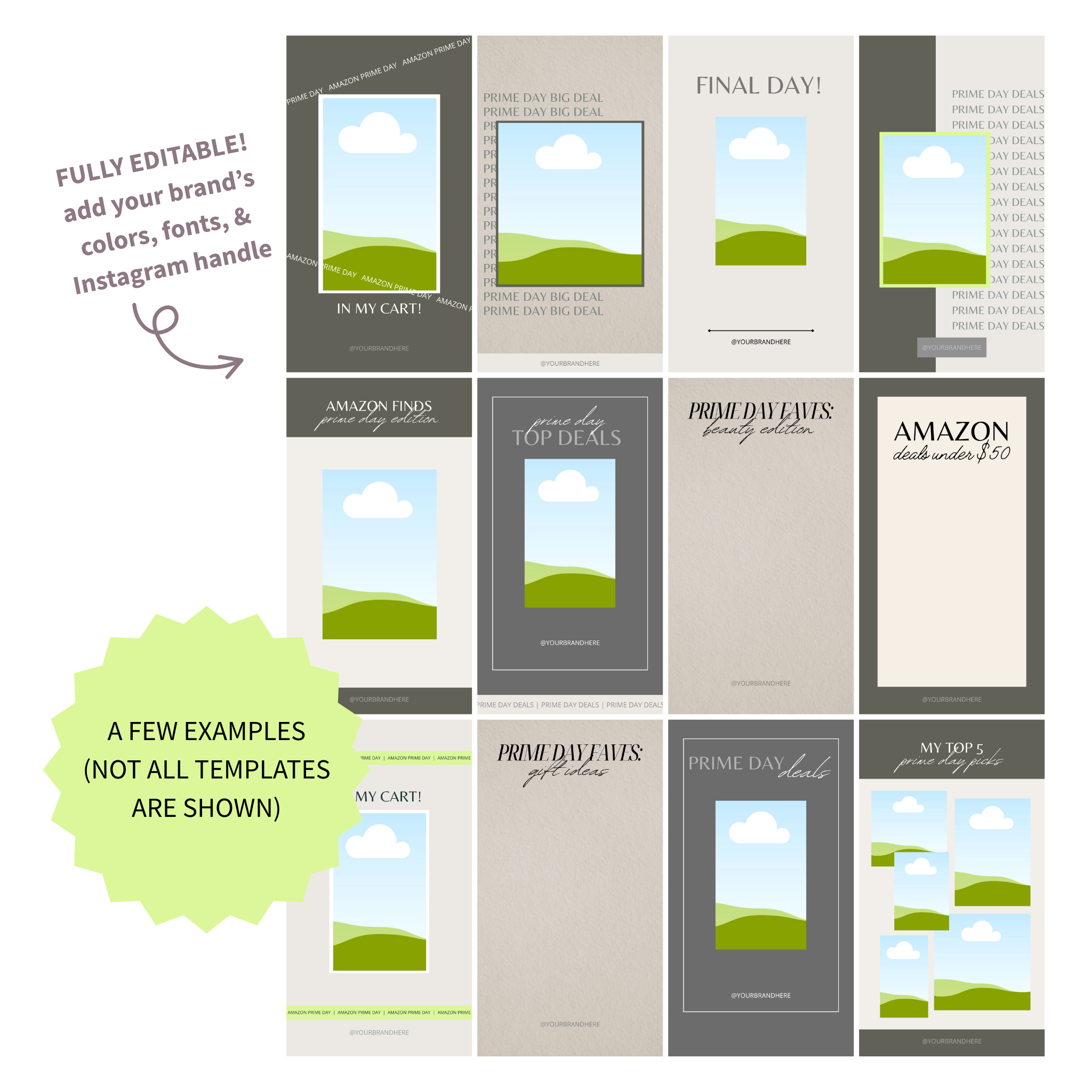 Amazon Prime Day Templates for Instagram Stories