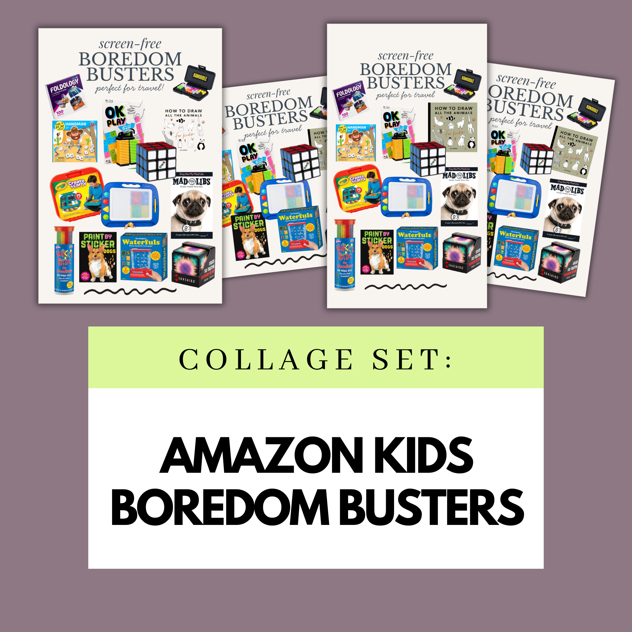 Screen-Free Kids Activities Affiliate Collage Set (Semi-Exclusive)