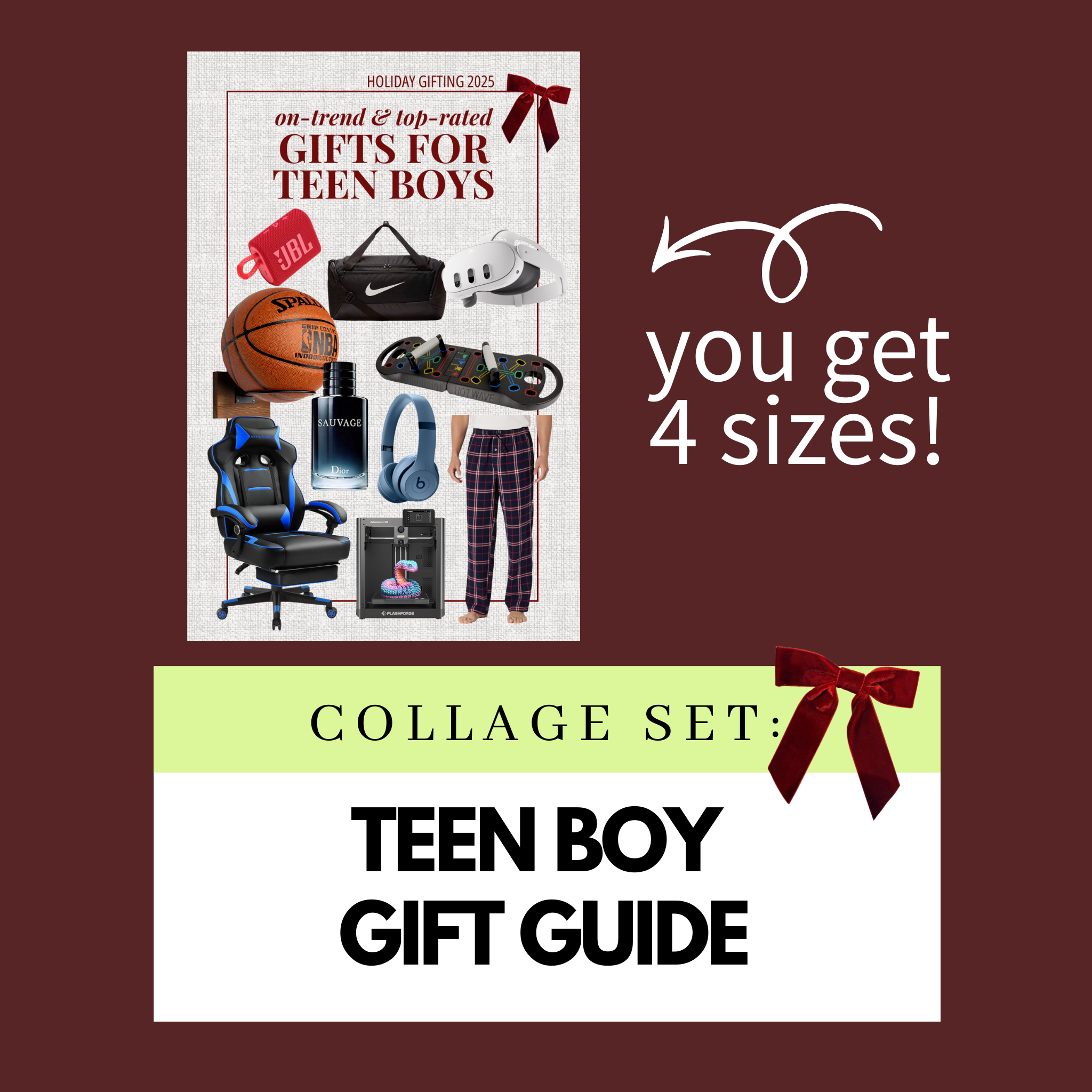 Teen Boy Gift Guide Collage Set (Semi-Exclusive)