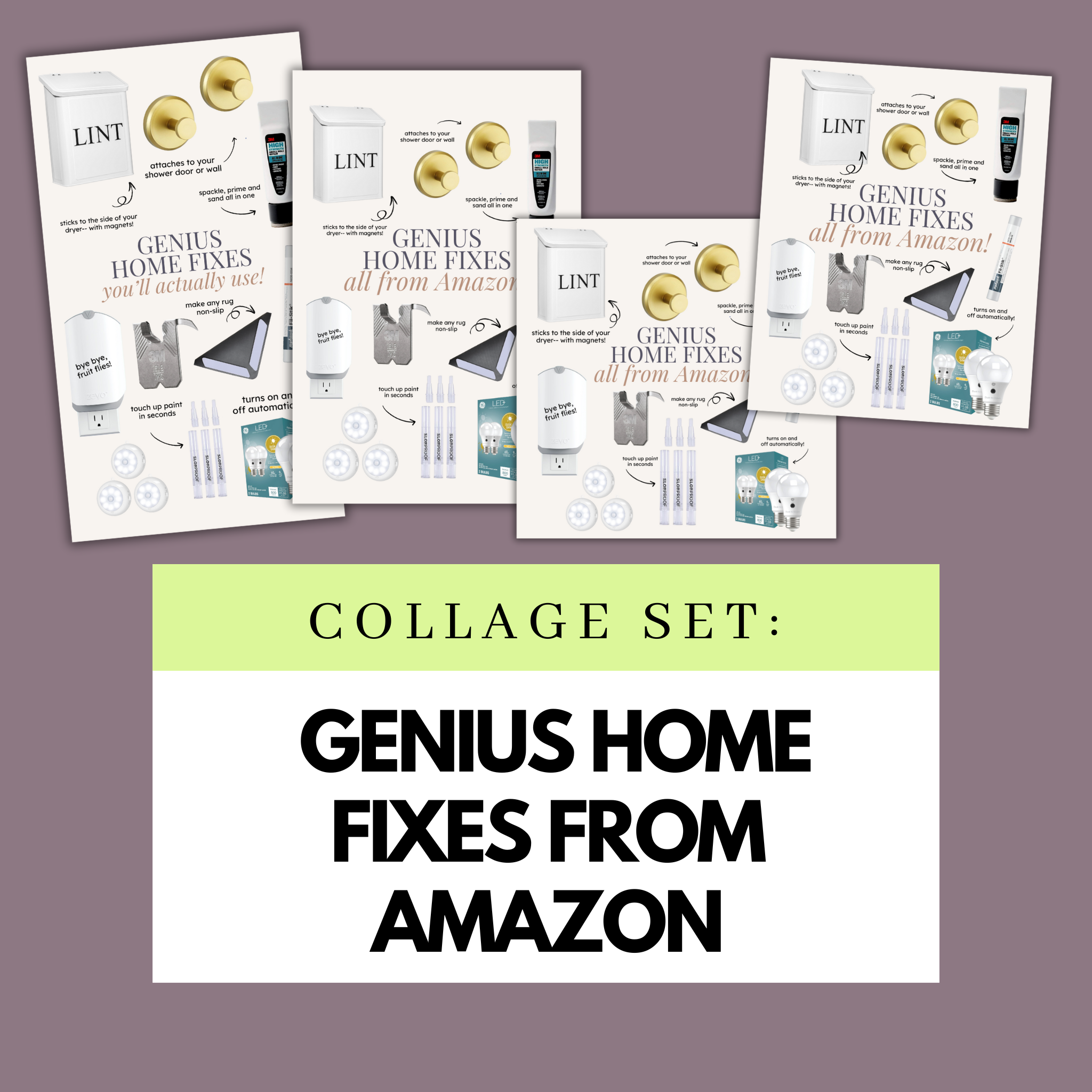 Amazon Genius Home Fixes Collage Set (Semi-Exclusive)