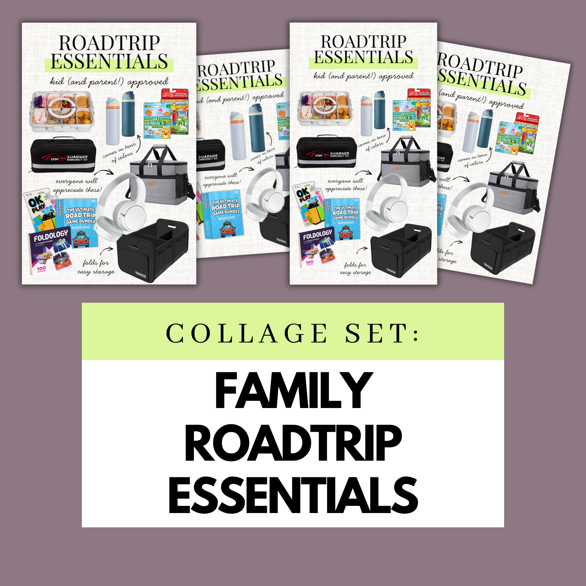 Family Roadtrip Essentials Affiliate Collage Set (Semi-Exclusive)